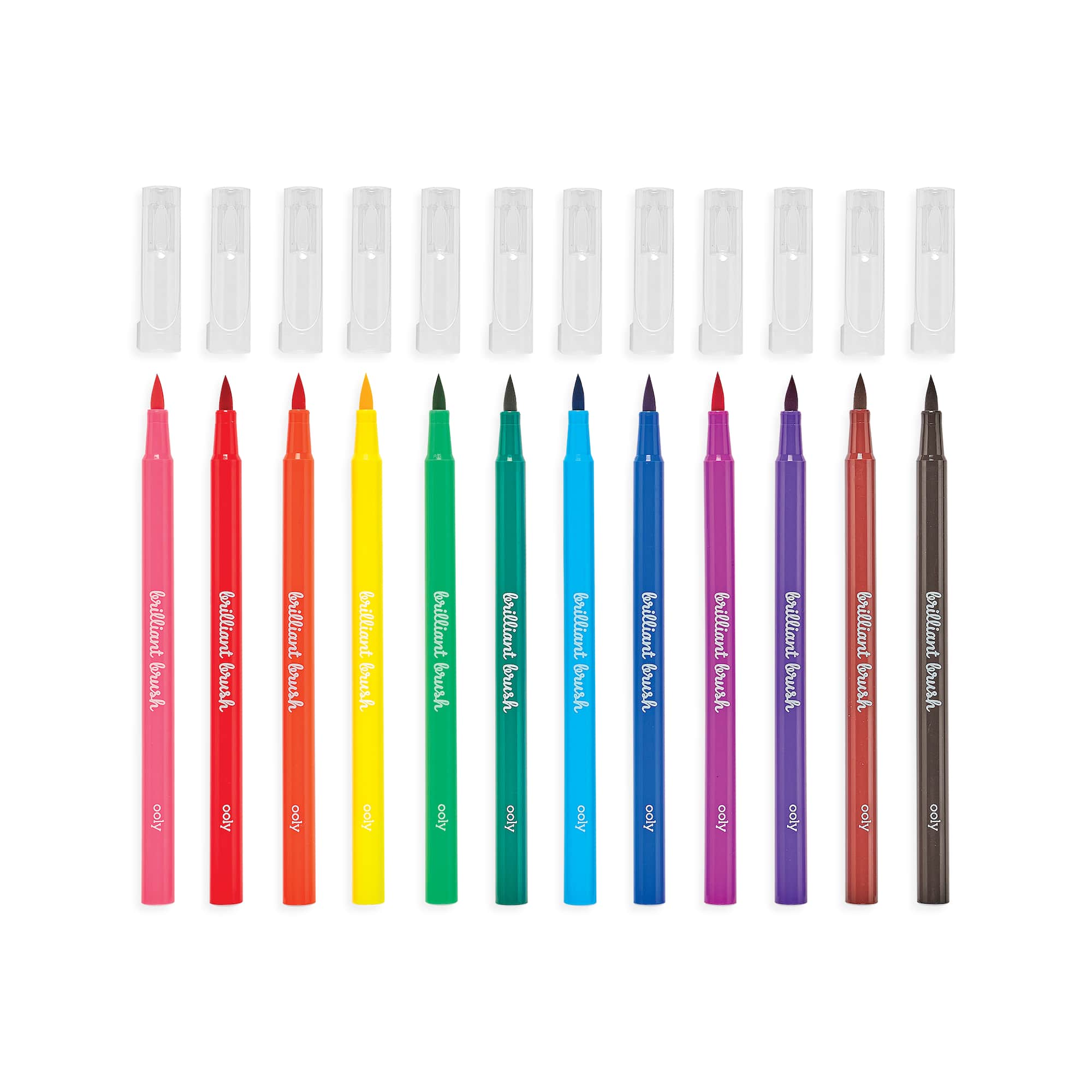 OOLY Brilliant Brush Markers Set, 12ct.